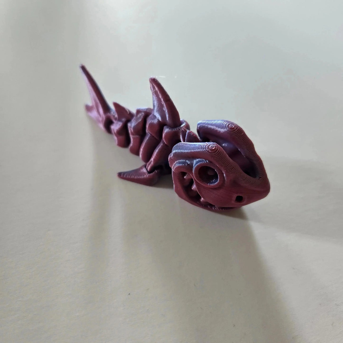Mini Skeleton Shark Keychain (V1) (FF3D) OJAI3D