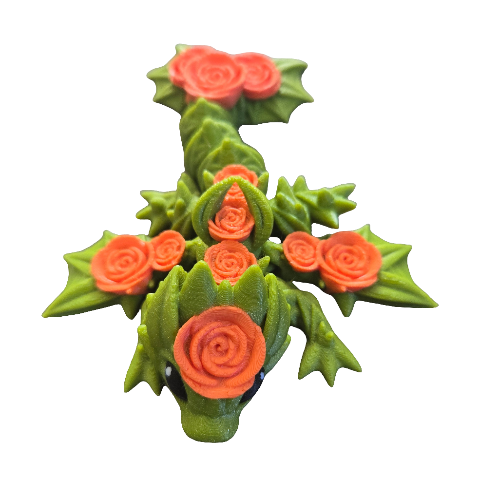 Baby Rose Wyven Dragon Keychain (Limited Edition)