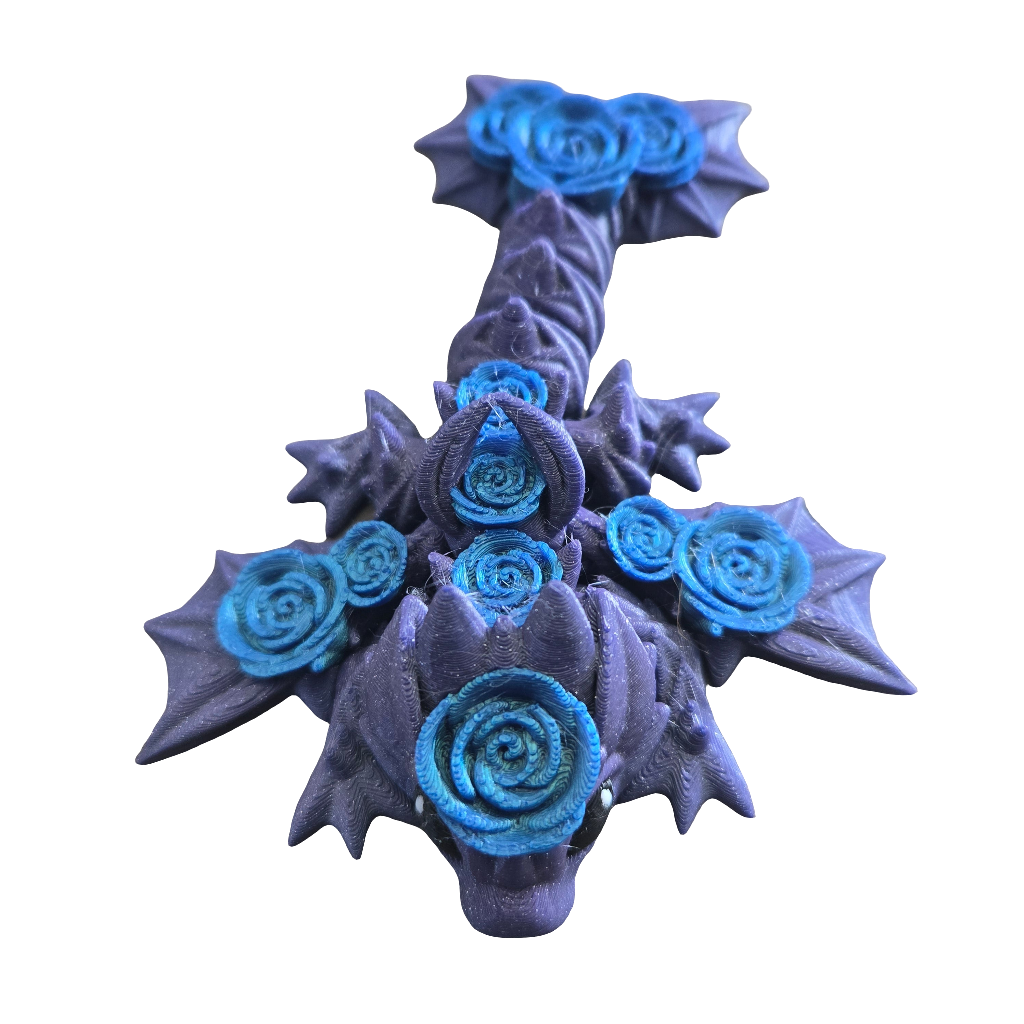 Baby Rose Wyven Dragon Keychain (Limited Edition)