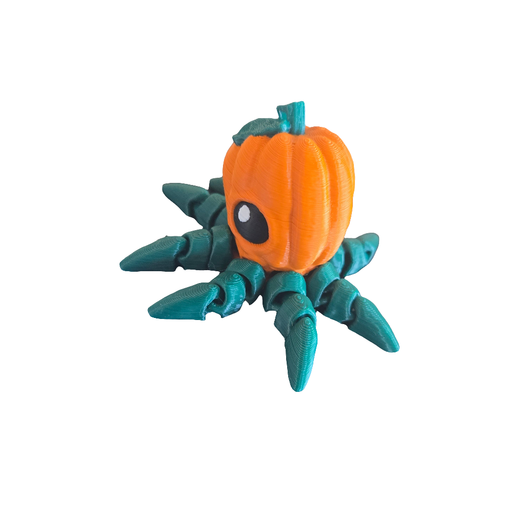 Pumpkin Octo Keychain