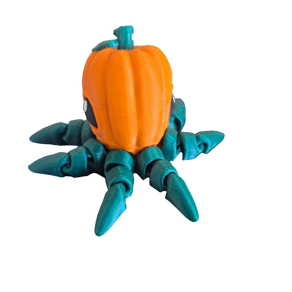 Pumpkin Octo Keychain