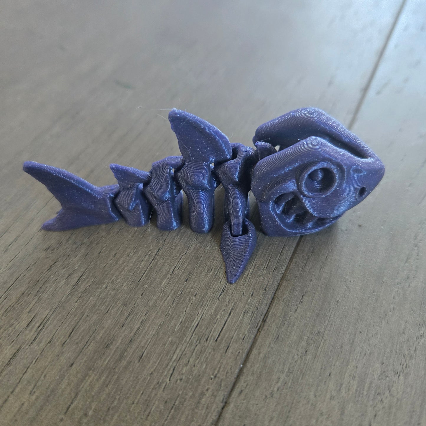Mini Skeleton Shark Keychain (V1) (FF3D)