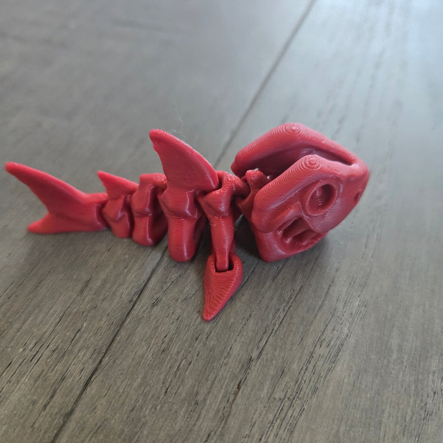 Mini Skeleton Shark Keychain (V1) (FF3D)
