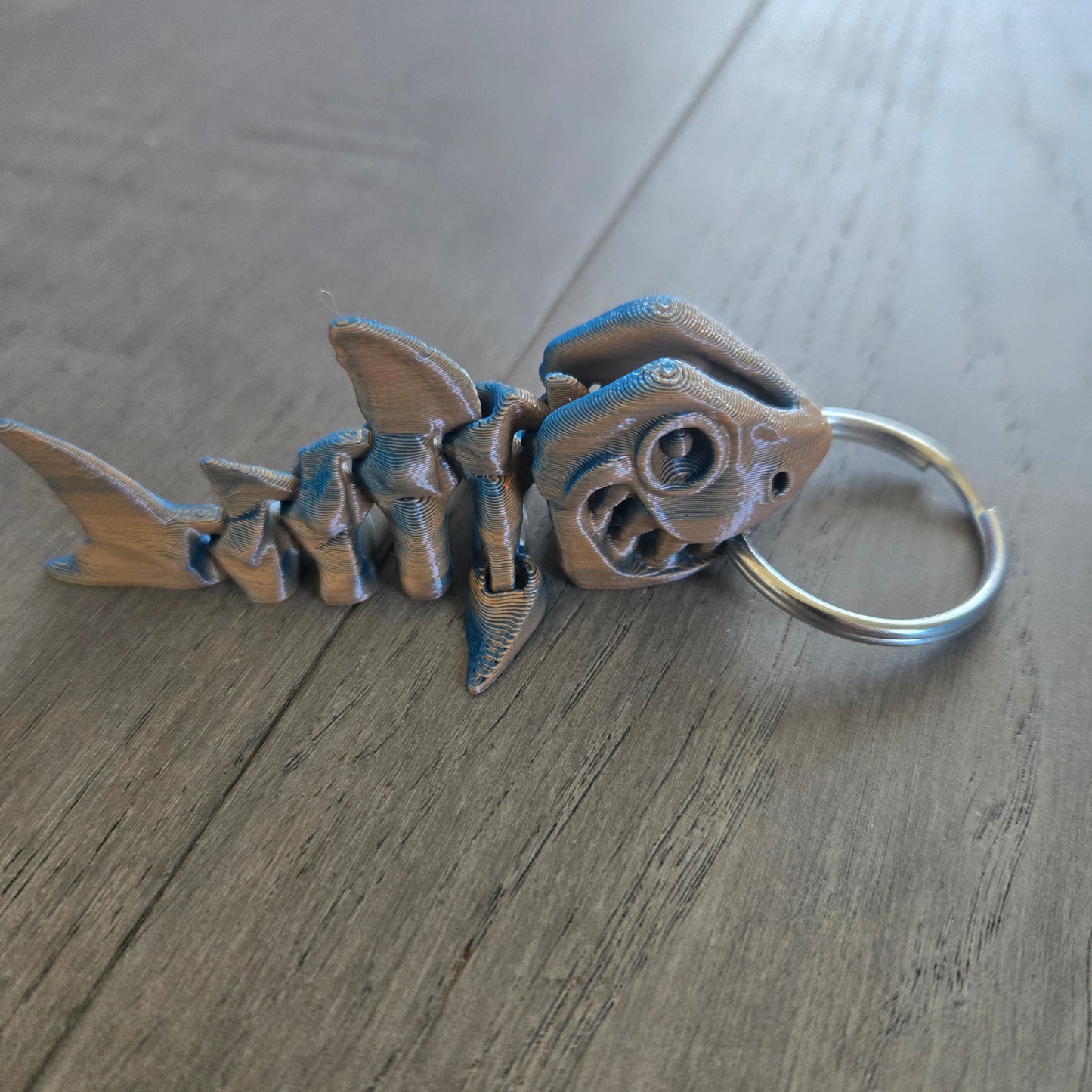 Mini Skeleton Shark Keychain (V1) (FF3D)