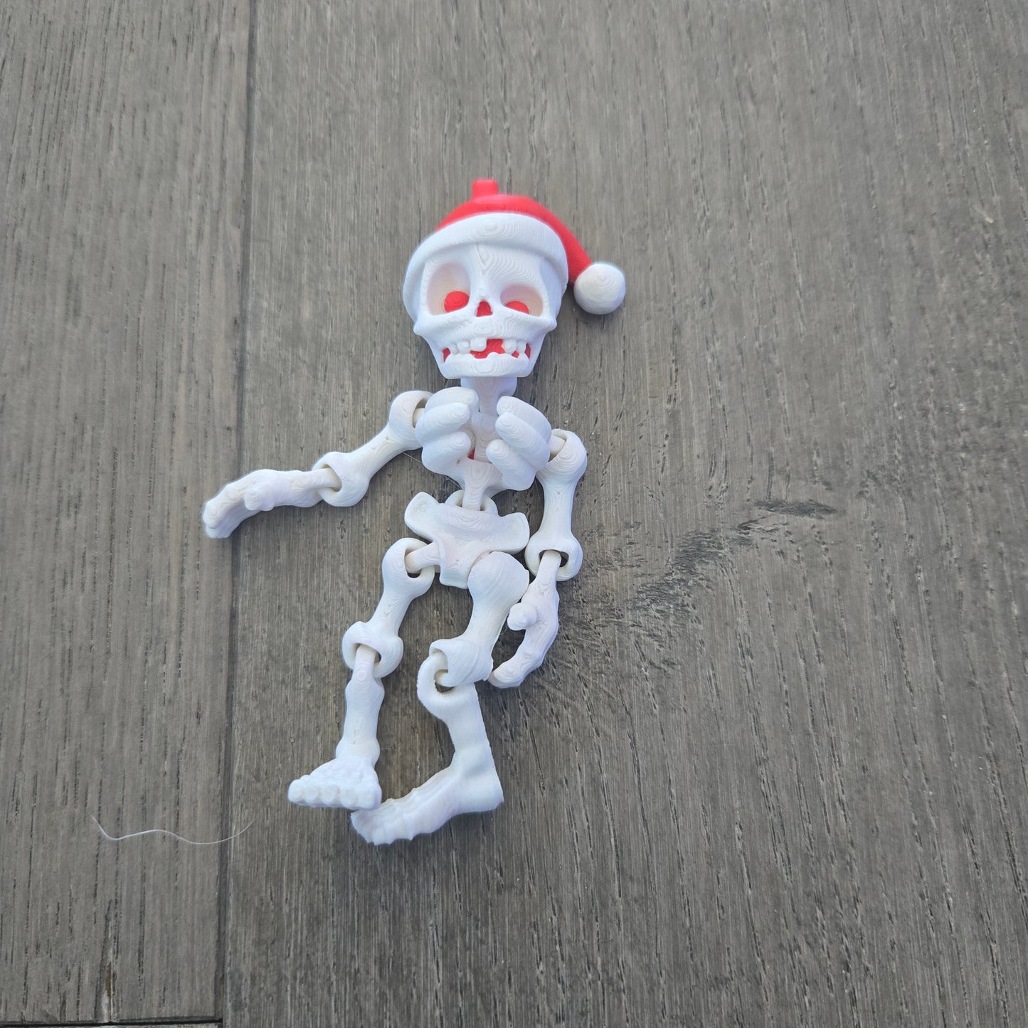 Articulated Santa Skeleton Limited Keychain