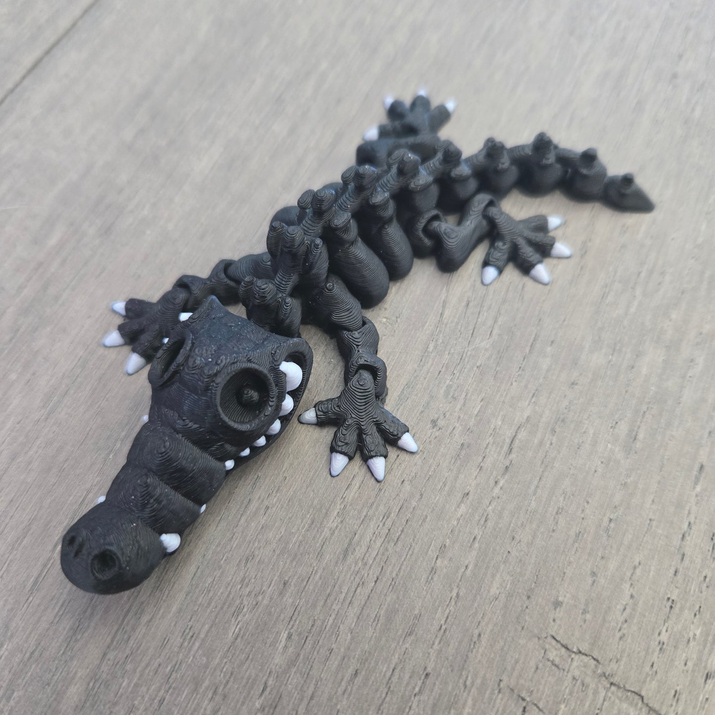 Skeleton Croc Keychain