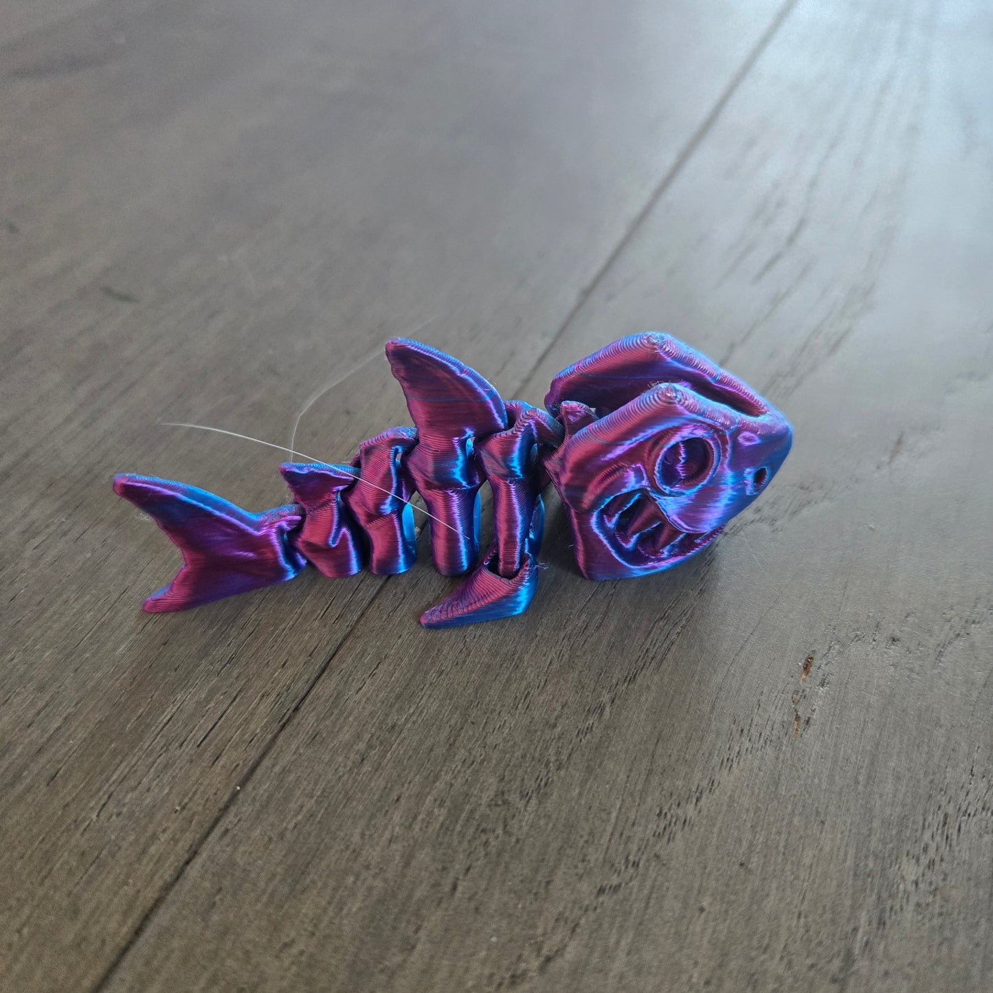 Mini Skeleton Shark Keychain (V1) (FF3D)
