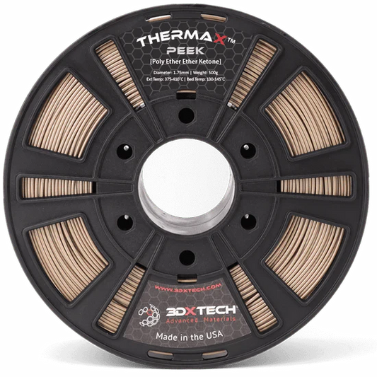 ThermaX PEEK 1.75mm 3D Printer Filament by 3DXTech Made in USA 500g